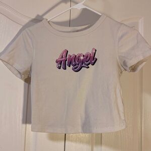 White crop tshirt!